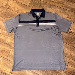Callaway Shirt Mens 2XL Gray Golf Polo Opti Dri Performance Athletic Casual
